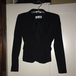 MaxMara Black Pinstripe Women's Blazer